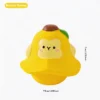 Banana Monkey Fruitie Friends Squeaky Dental Chew Toy for Small Dogs in a cute yellow banana animal design