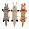 Farmyard Floppy Plush Dog Toy in cow, rabbit and donkey designs for soft indoor dog play