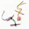 Bloom and Leaf Spring Cat Wand Replacement set with flower and leaf teasers, ribbons, soft petals, and wand clips