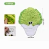 Crispy Cabbage VeggiePup Garden Snuffle Foraging Mat with treat-hiding folds for slow feeder play and boredom relief