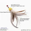 Detail view of Cocoon Octopus Cat Wand Replacement showing natural silkworm cocoon head, premium feathers, and sensory cat enrichment features