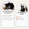 Cord-Saver Silvervine Cat Chew Rope shown as a safer chew toy alternative for cats who bite cords, chew destructively, or need daily teething enrichment.