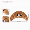 Buttery Croissant Bakery Bites Snuffle Foraging Mat designed with layered plush pockets for treat hunting and indoor enrichment.