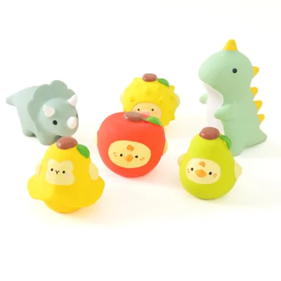 Fruitie Friends Squeaky Dental Chew Toy for Small Dogs Full Set Fruitie Friends Squeaky Dental Chew Toy for Small Dogs full set with cute fruit and animal characters for indoor play