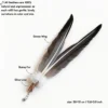 Goose Wing Glider Wild Feather and Silvervine Cat Wand Replacement with long natural goose feathers, bunny fur, and silvervine for active cat chasing.