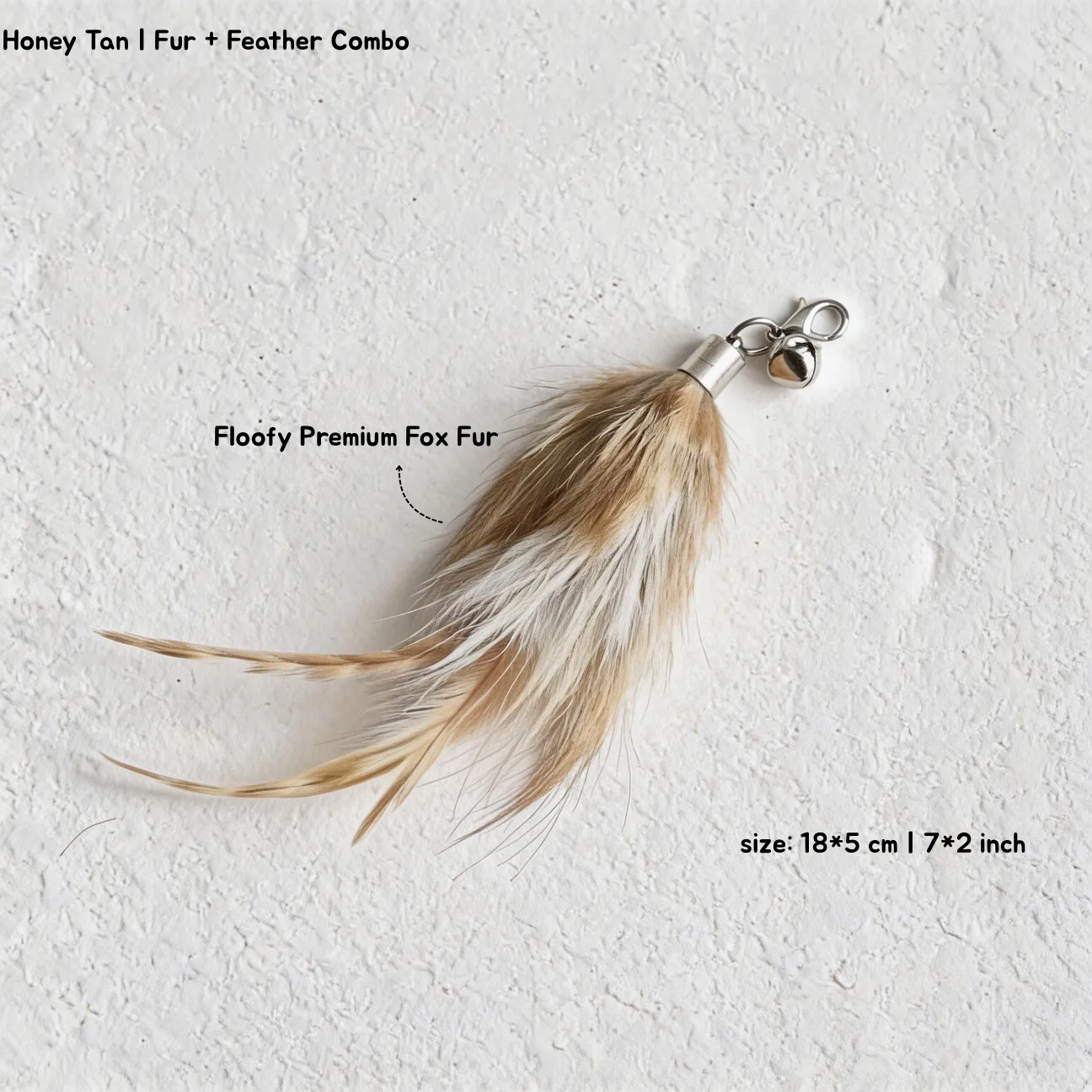 Honey Tan Feather Floofy Fox