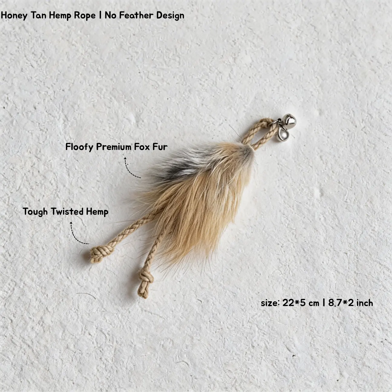 Honey Tan Hemp Rope Floofy Fox