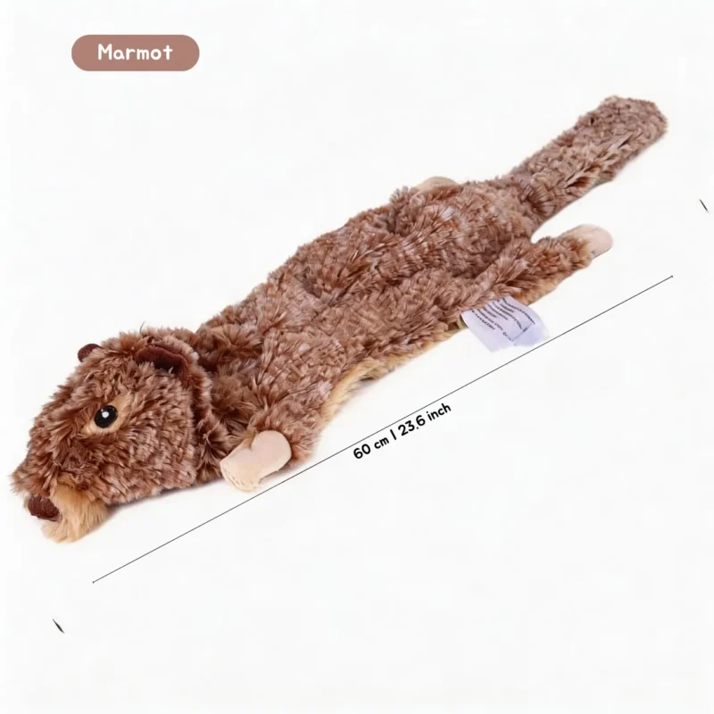 Wild Grassland No-stuff Squeaky Dog Toy Marmot Size Marmot Wild Grassland No-Stuff Squeaky Dog Toy, 23.6 inch no-stuff plush toy for shake and carry play
