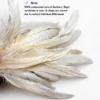 Close-up of natural unbleached ivory feathers showing soft texture and slight color variations in a dye-free cat wand replacement.