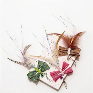 Raffia Dragonfly Cat Wand Replacement