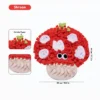 Red Shroom VeggiePup Garden Snuffle Foraging Mat with fleece strips and crinkle paper for treat hiding and dog nose work