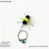Sunny Bumble Bee cat wand replacement with soft silicone antennae, fuzzy body, green wings, and blue bell