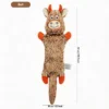 Cow Farmyard Floppy Plush Dog Toy with soft fuzzy texture and long floppy body, 48 cm