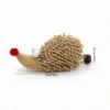 Chenille Hedgehog Cat Kicker Toy size guide showing 6.3 inch length and 2.16 inch height for cats