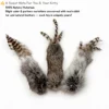 Chirp Bunny Scent Enrichment Cat Kicker Toy product note showing natural rabbit fur and feather variations with the message “A Sweet Note For You & Your Kitty.”