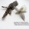 Chirp Bunny Scent Enrichment Cat Kicker Toy featuring real rabbit fur, natural feathers, and a hidden motion-activated module that emits a lifelike wild bird chirp.
