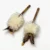 Cream Wool Fur Silvervine Kick Stick