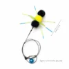 honeybee-hopper-insect-toys-for-cats Honeybee Hopper insect toy for cats with a plush yellow body, colorful legs, and playful bell details for interactive wand games.