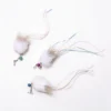 Jellyfish Rabbit and Deer Fur Cat Wand Replacement with cloud-soft fur heads and iridescent tinsel tails that mimic floating jellyfish movement.