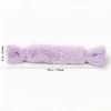 Lavender Cloud Bunny Candy Rabbit Fur Candy Cat Kicker Pillow with 30 cm length, soft rabbit fur texture, and candy-shaped design.