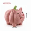 Piggy Pumpkin Silly Squeak Pals Latex Squeaky Dog Chew Toy, labeled “Pumpkin Piggy,” with a pink pumpkin pig shape, textured chew surface, and 10 x 9 cm size.