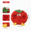 Tomato VeggiePup Garden Snuffle Foraging Mat with crinkle paper, fleece pockets, and BB squeaker for dog mental enrichment
