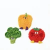 VeggiePup Garden Snuffle Foraging Mat veggie 3 pack with Broccoli, Bell Pepper, and Tomato designs on a white background.