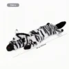 Zebra Wild Grassland No-Stuff Squeaky Dog Toy, 23.6 inch floppy plush dog toy with no stuffing