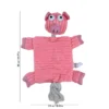 Piggy Puff plush pig dog toy size 24 by 36 cm with no-stuffing squeaky body