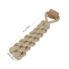 TrailTug Thick Braided Tug Rope coffee wood dog toy with chunky braided rope for tugging, chewing, and enrichment play.