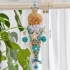 Blue Sundae Shred Cone Foraging and Chew Toy size chart showing 35 cm height and 10 cm width for small to medium parrots