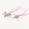 Dreamwing Dragonfly Cat Wand Replacement featuring shimmering iridescent wings, soft pastel whiskers, and a quick-release clip for teaser wands