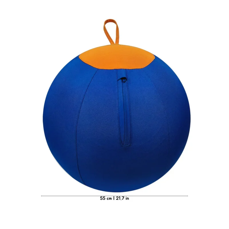 Ocean Flame HugTug Giant Outdoor Air Ball Dog Toy 55cm Size Ocean Flame HugTug Giant Outdoor Air Ball Dog Toy showing 55 cm 21.7 in size for outdoor play.