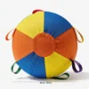 Rainbow Pop HugTug Giant Outdoor Air Ball Dog Toy showing 65 cm 25.5 in size for large dogs.