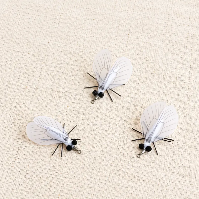 Moonveil Moth cat toy insect featuring translucent wings and delicate details, designed as a flying bug cat toy for interactive prey chasing play.
