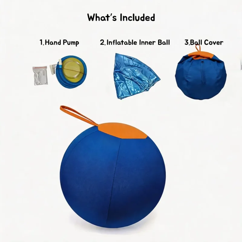 Ocean Flame HugTug Giant Outdoor Air Ball Dog Toy set Ocean Flame HugTug Giant Outdoor Air Ball Dog Toy set with hand pump, inflatable inner ball and ball cover.