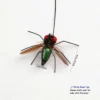 Realistic Fly Teaser Refill for Indoor Cat Enrichment shown with 3.5 cm size guide and supervised play tip
