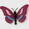 Red butterfly teaser attachment for an Automatic Butterfly Cat Wand, designed to mimic fluttering prey for cats.