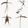 360° Windmill Spinning Silvervine Feather Cat Wand Replacement set with feather, ribbon, cork and bell styles