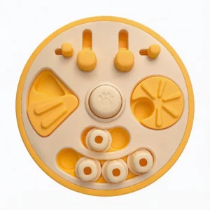 Busy Bites Dog Enrichment Puzzle Feeder Main Busy Bites Dog Enrichment Puzzle Feeder with 4-in-1 treat hiding games and slow feeding compartments