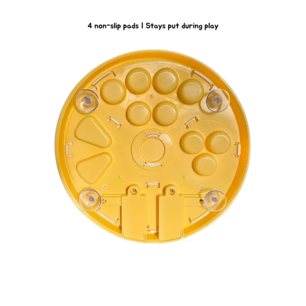 Busy Bites Dog Enrichment Puzzle Feeder with four non-slip suction pads to stay put during play