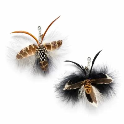 autumn-leaf-butterfly-woodland-camouflage-butterfly-toy-for-cats Autumn Leaf Butterfly and Woodland Camouflage Butterfly designs of a butterfly toy for cats with earthy wing patterns, feather textures, and handmade details.