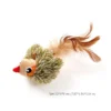 brown-sparrow-cat-toy-feather-detail Brown Sparrow cat toy featuring soft feathers and bird shaped design for interactive play.