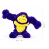 purple-fluffy-gorilla-plush-size Purple fluffy toy shaped like a gorilla with long outstretched arms and a yellow belly, shown with 36 cm width and 23 cm height markings.